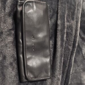 Origami Owl Black Leather Clutch